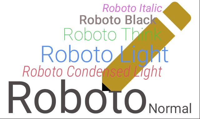 La fuente Roboto para facilitar la lectura en mis páginas